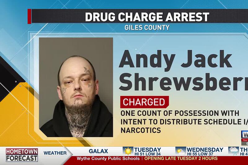 Narrows Man Arrested On Drug Charges
