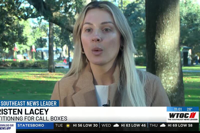 Call boxes in focus after acid attack downtown