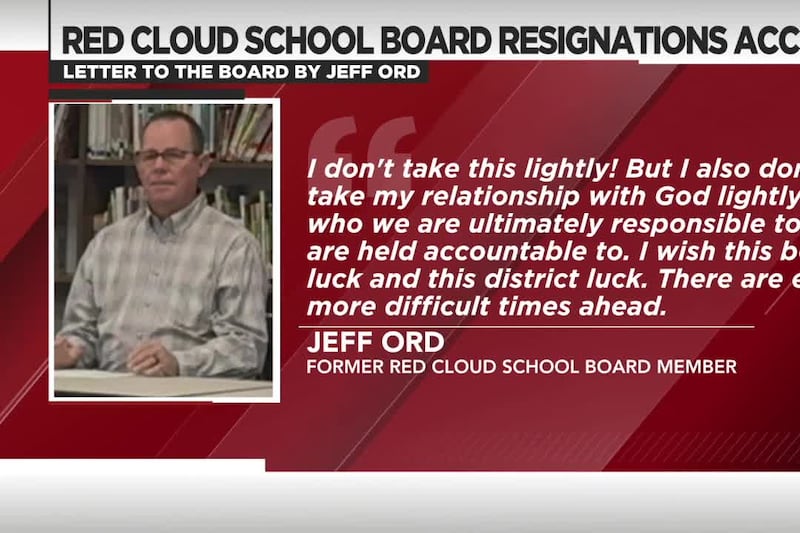 Red Cloud School Board accepts two resignations