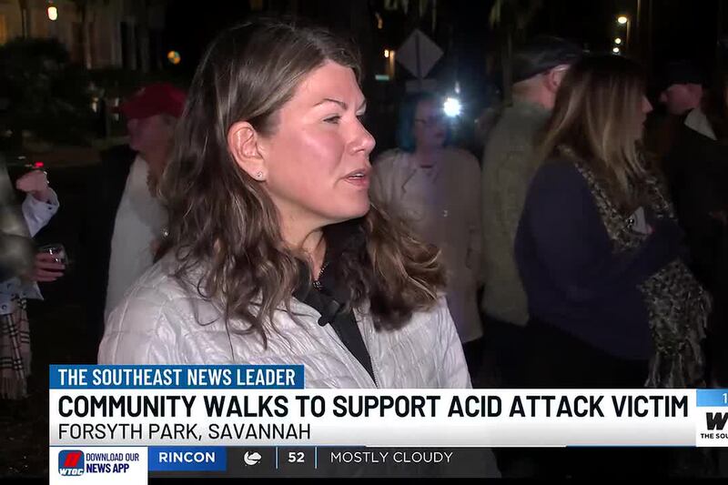 Community walk shows support for acid attack victim