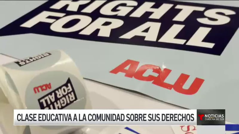 Una reunión organizada por la A.C.L.U., (La Unión Americana De Libertades Civiles)...