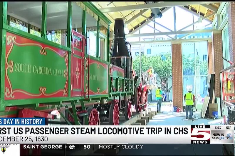 VIDEO: This Day in History: Dec. 25, 1830: 1st U.S. passenger steam locomotive debuts in Charleston