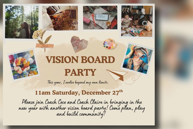 Vision Board party to set goals to ring in the New Year with